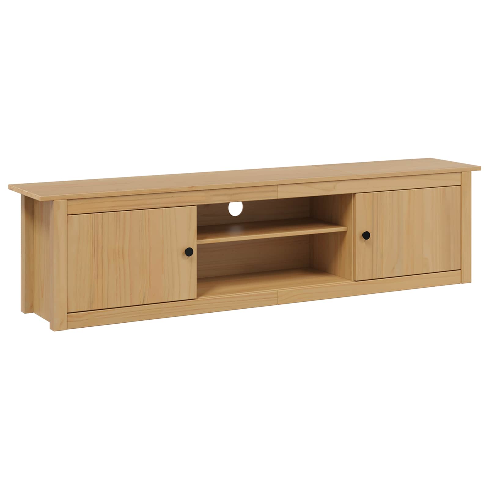 TV Rack HILL 158 x 40 x 39,5 cm Honigbraun Massives Kiefernholz