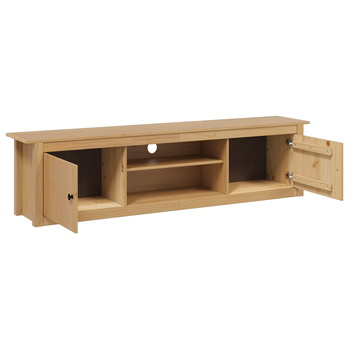 TV Rack HILL 158 x 40 x 39,5 cm Honigbraun Massives Kiefernholz