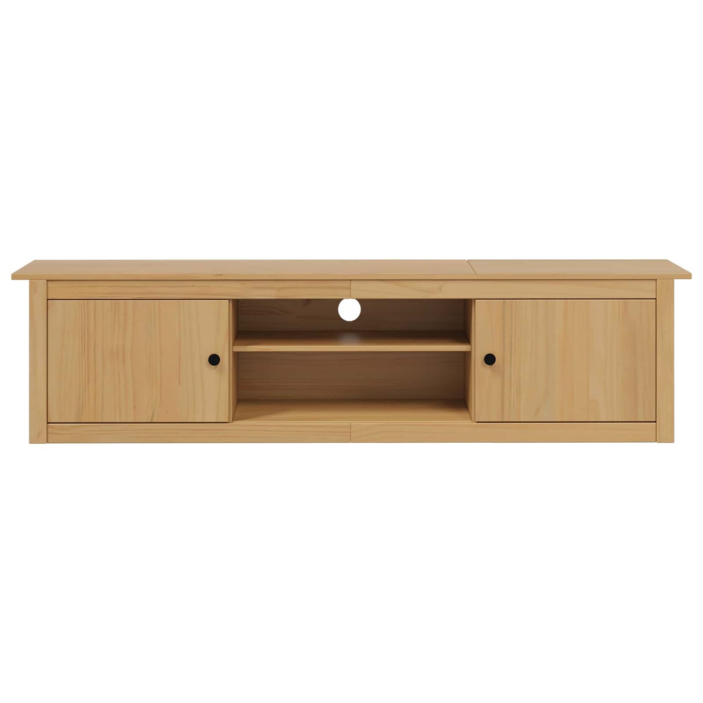 TV Rack HILL 158 x 40 x 39,5 cm Honigbraun Massives Kiefernholz