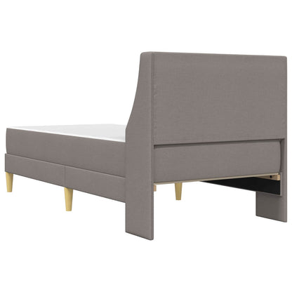 Bettgestell mit Matratze Taupe 100 x 200 cm Polyester