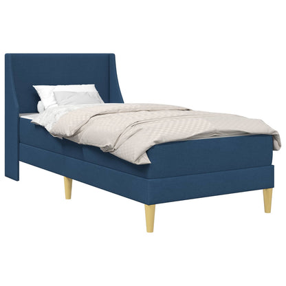 Bettgestell mit Matratze Blau 100 x 200 cm Polyester
