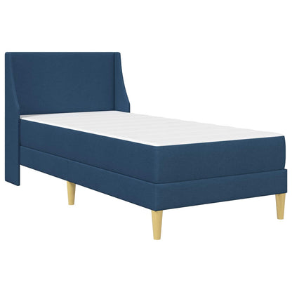 Bettgestell mit Matratze Blau 100 x 200 cm Polyester