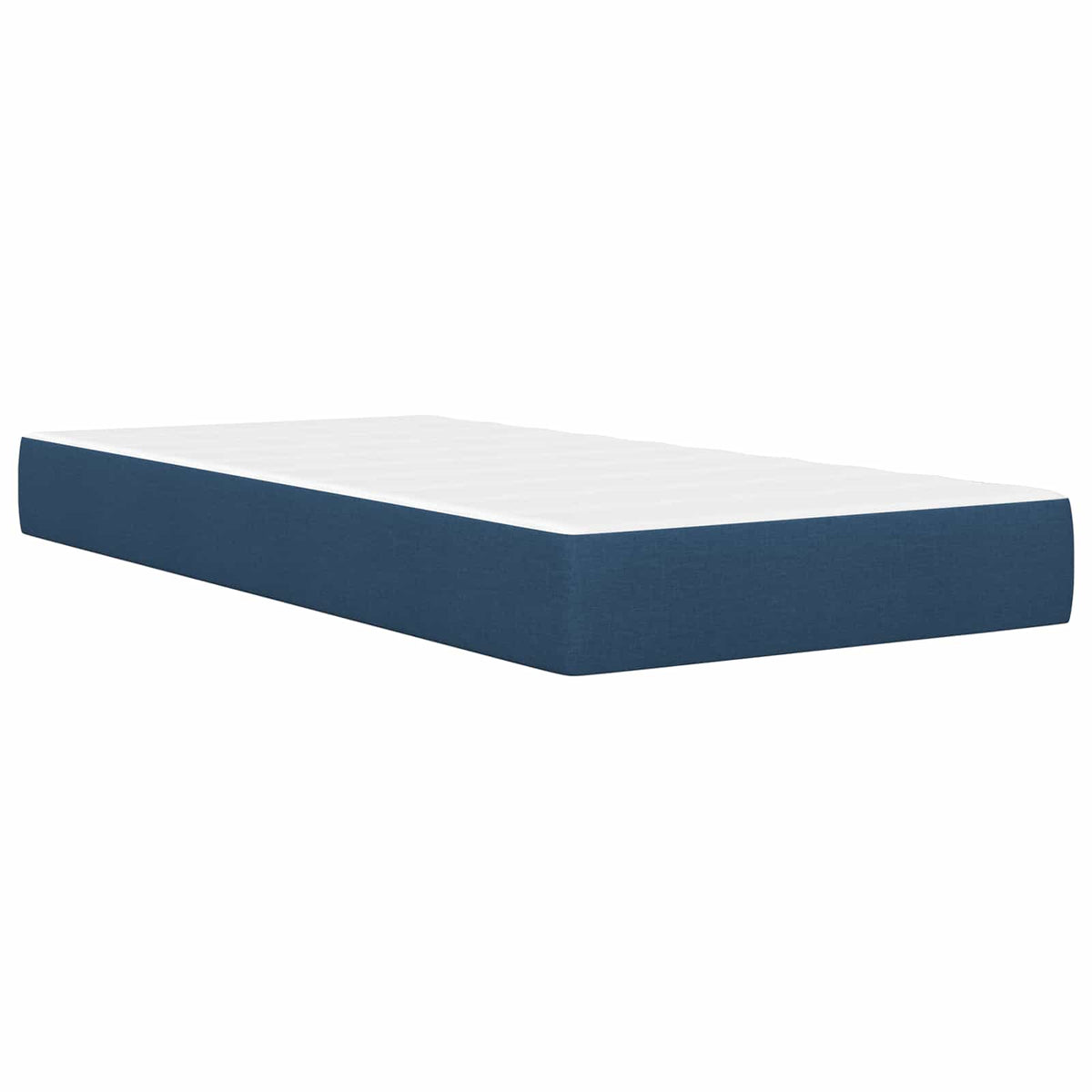 Bettgestell mit Matratze Blau 100 x 200 cm Polyester
