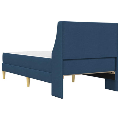 Bettgestell mit Matratze Blau 100 x 200 cm Polyester