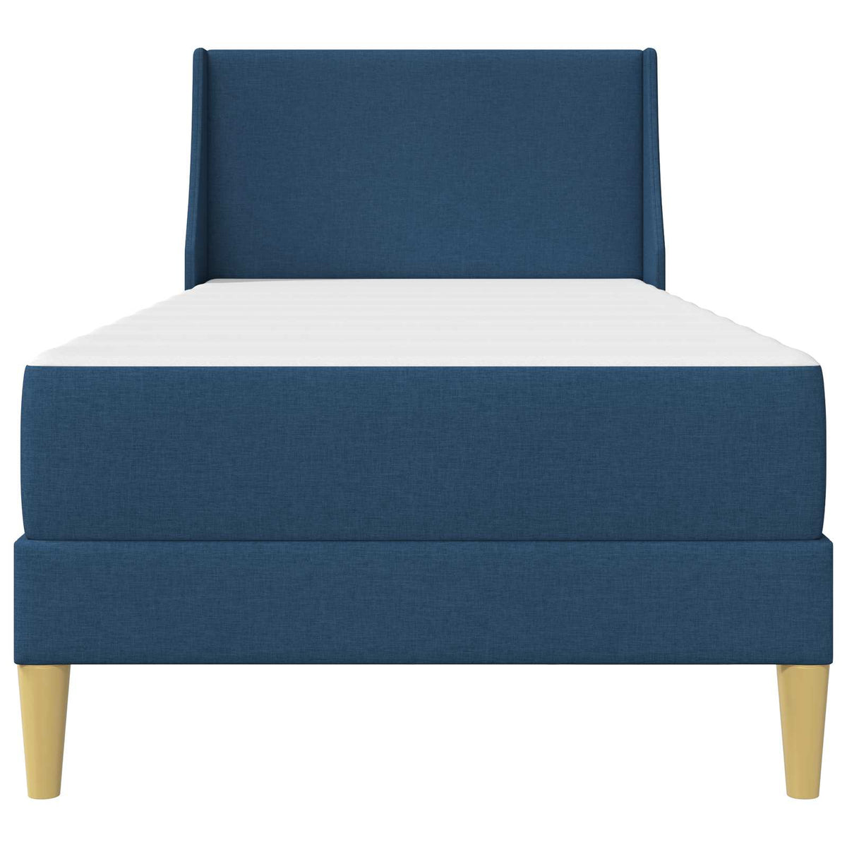 Bettgestell mit Matratze Blau 100 x 200 cm Polyester