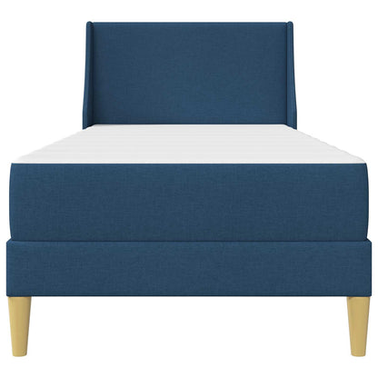 Bettgestell mit Matratze Blau 100 x 200 cm Polyester