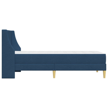 Bettgestell mit Matratze Blau 100 x 200 cm Polyester