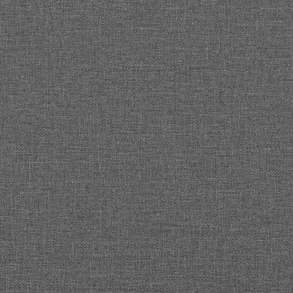 Bettgestell mit Matratze Dunkelgrau 120 x 190 cm Polyester