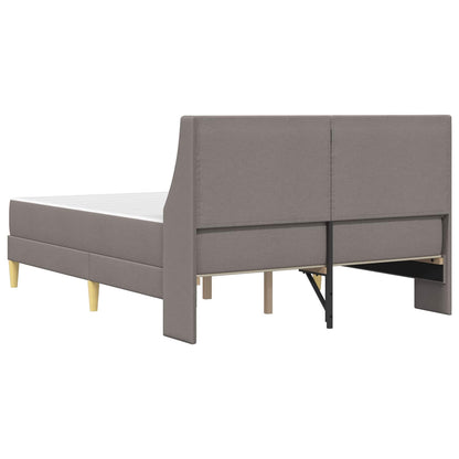 Bettgestell mit Matratze Taupe 120 x 200 cm Polyester