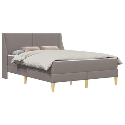 Bettgestell mit Matratze Taupe 140 x 200 cm Polyester