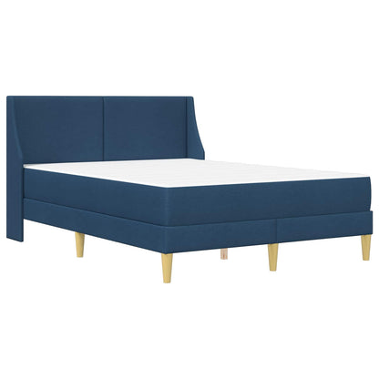 Bettgestell mit Matratze Blau 140 x 200 cm Polyester