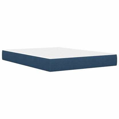 Bettgestell mit Matratze Blau 140 x 200 cm Polyester