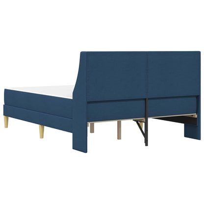 Bettgestell mit Matratze Blau 140 x 200 cm Polyester