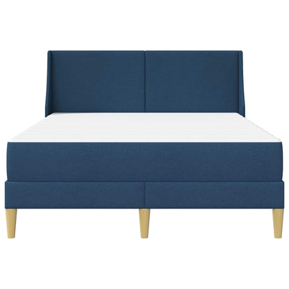 Bettgestell mit Matratze Blau 140 x 200 cm Polyester