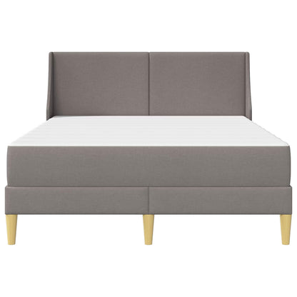 Bettgestell mit Matratze Taupe 160 x 200 cm Polyester