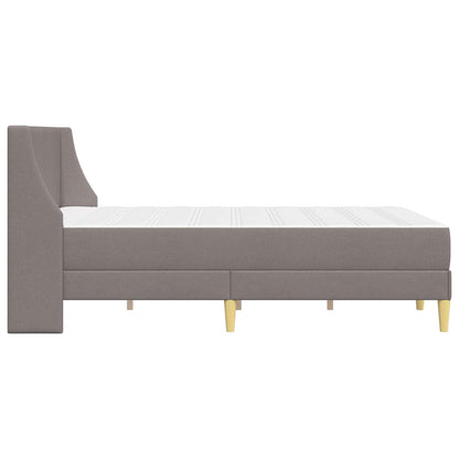 Bettgestell mit Matratze Taupe 160 x 200 cm Polyester