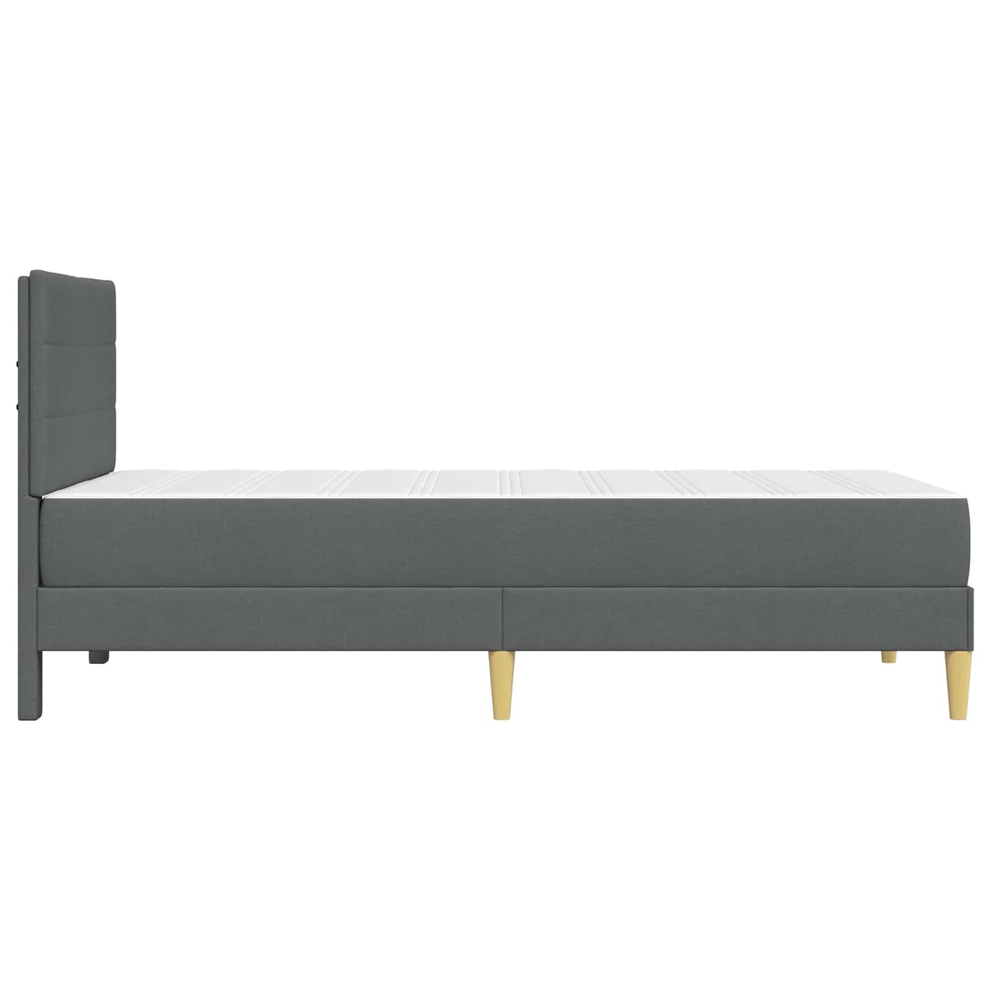 Bettrahmen Dunkelgrau 80 x 200 cm Polyester
