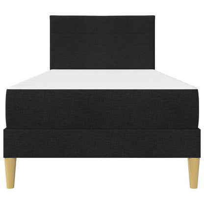 Bettgestell mit Matratze Schwarz 80 x 200 cm Polyester