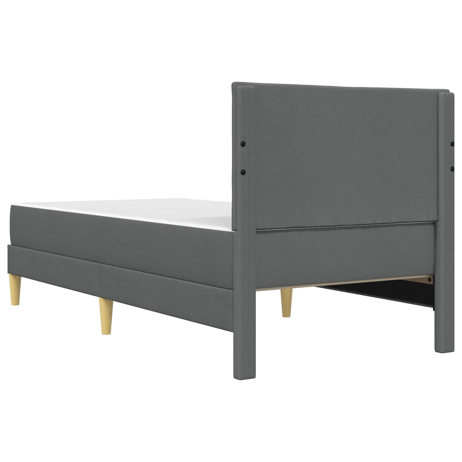 Bettrahmen Dunkelgrau 90 x 200 cm Polyester