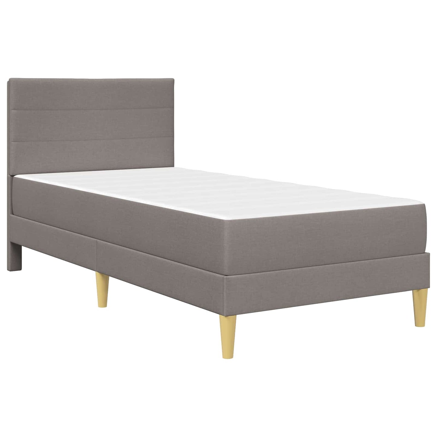 Bettrahmen Taupe 90 x 200 cm Polyester