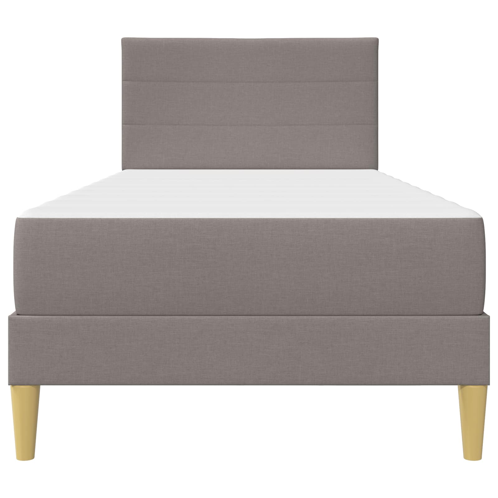 Bettrahmen Taupe 90 x 200 cm Polyester