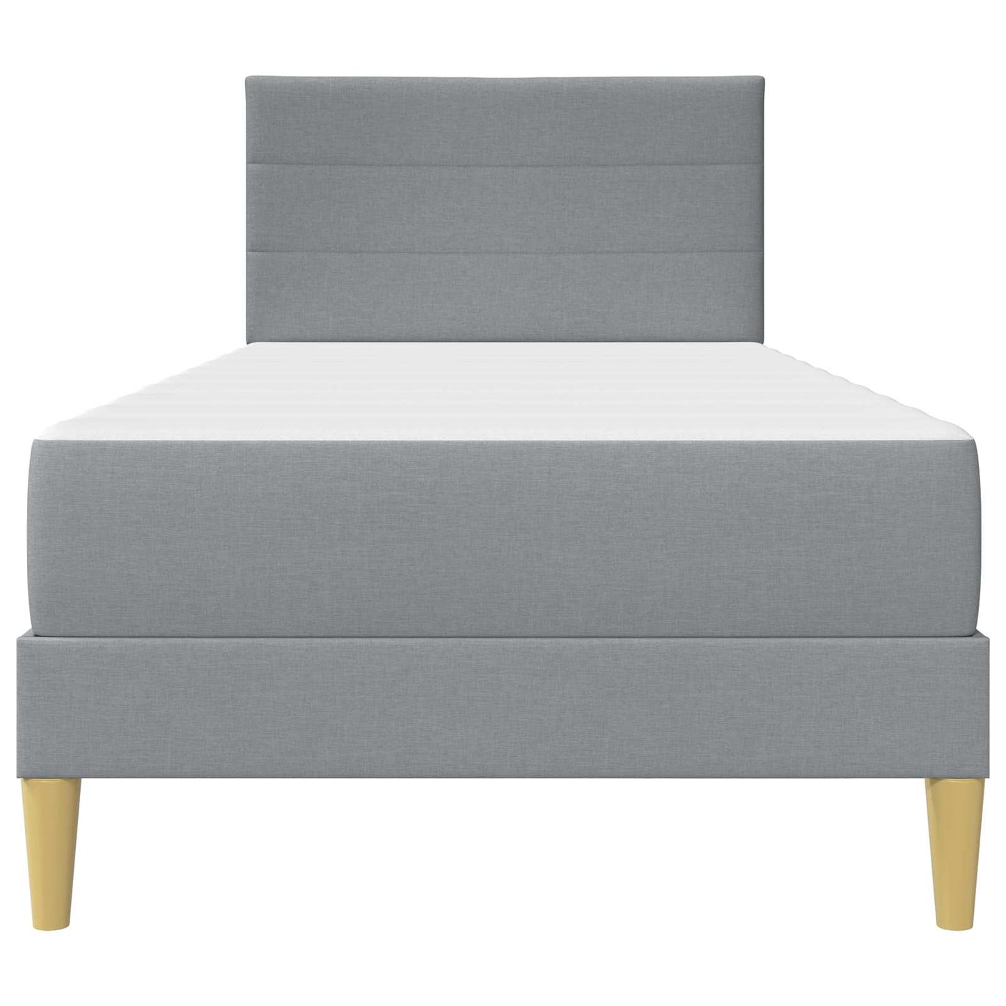 Bettrahmen Hellgrau 100 x 200 cm Polyester