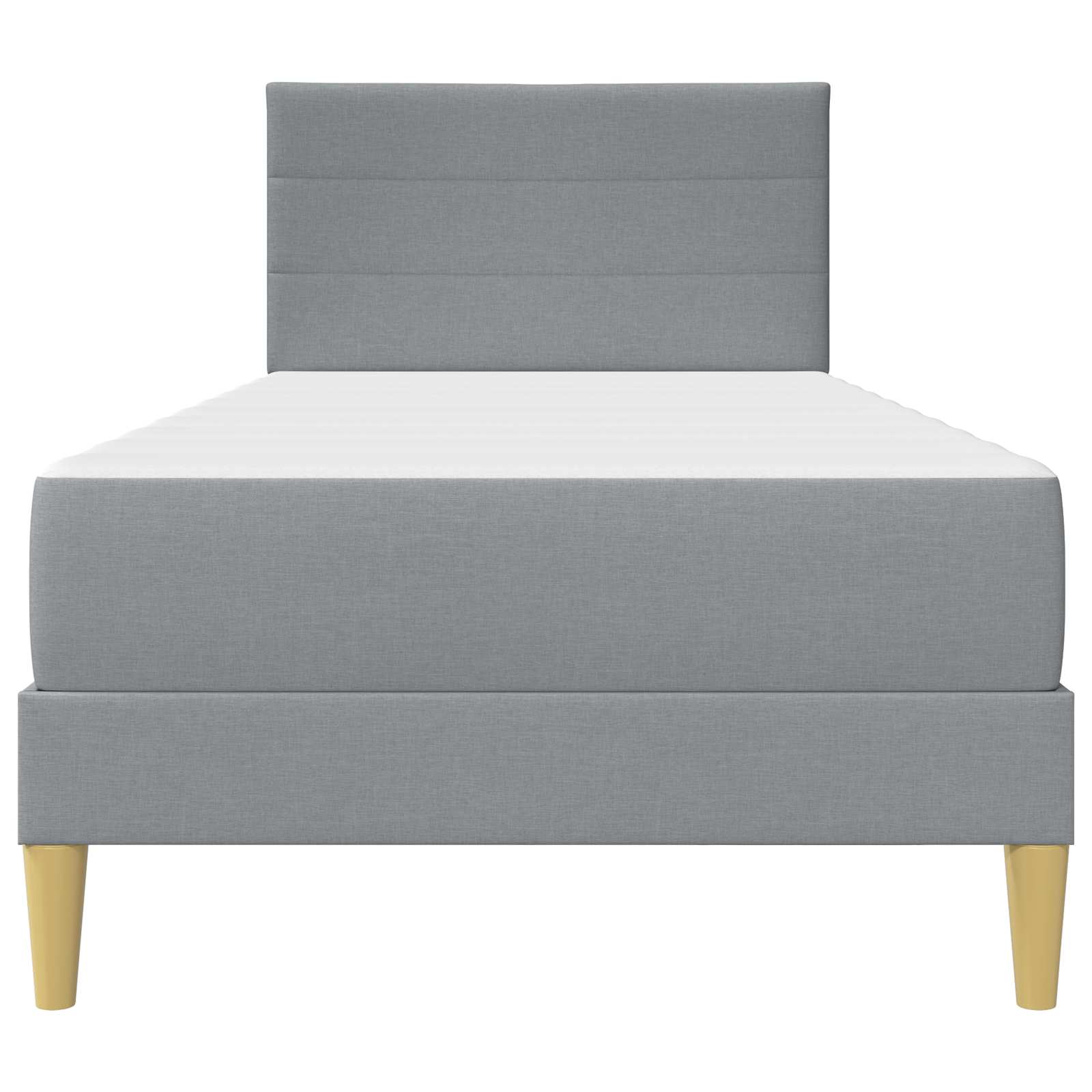Bettrahmen Hellgrau 100 x 200 cm Polyester