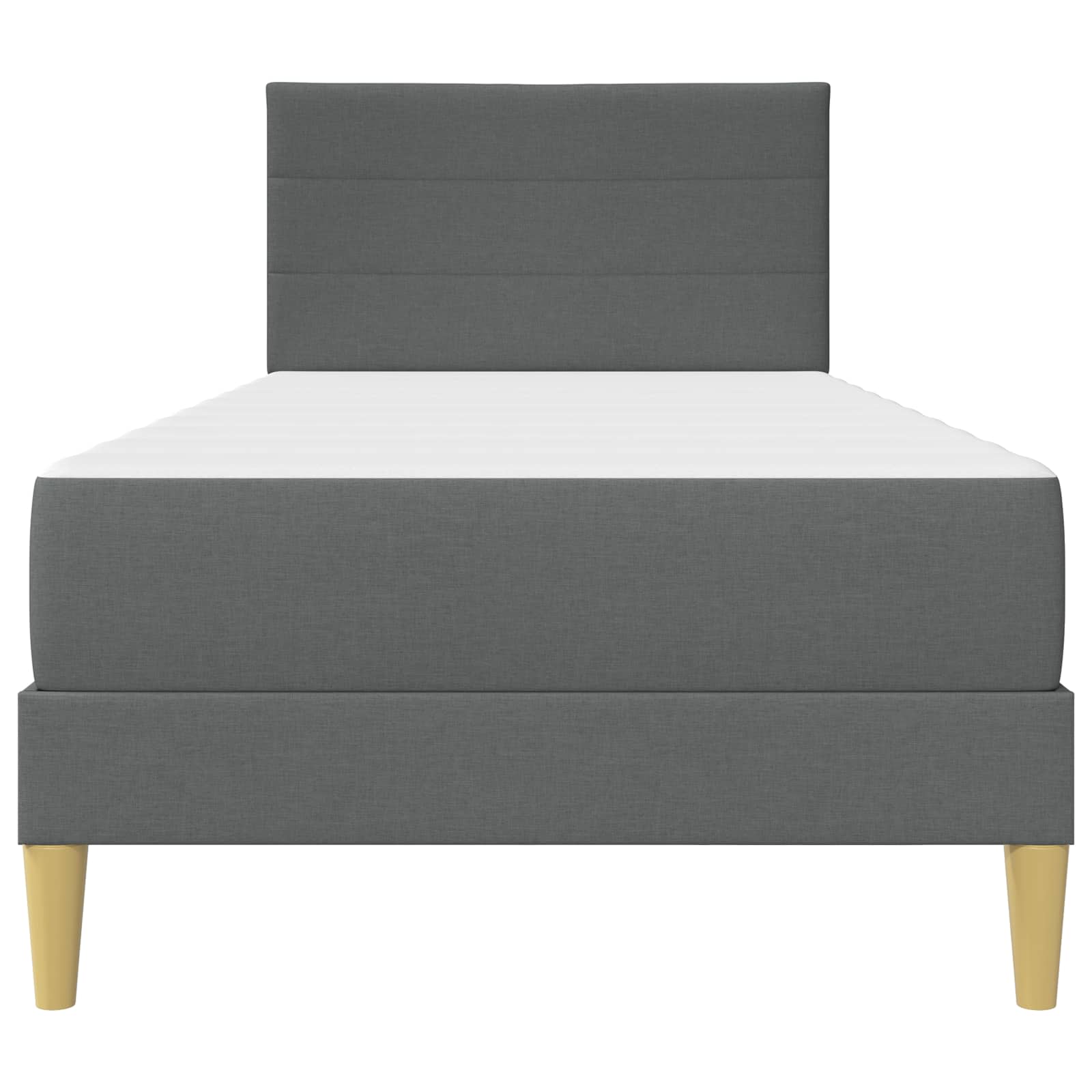 Bettrahmen Dunkelgrau 100 x 200 cm Polyester