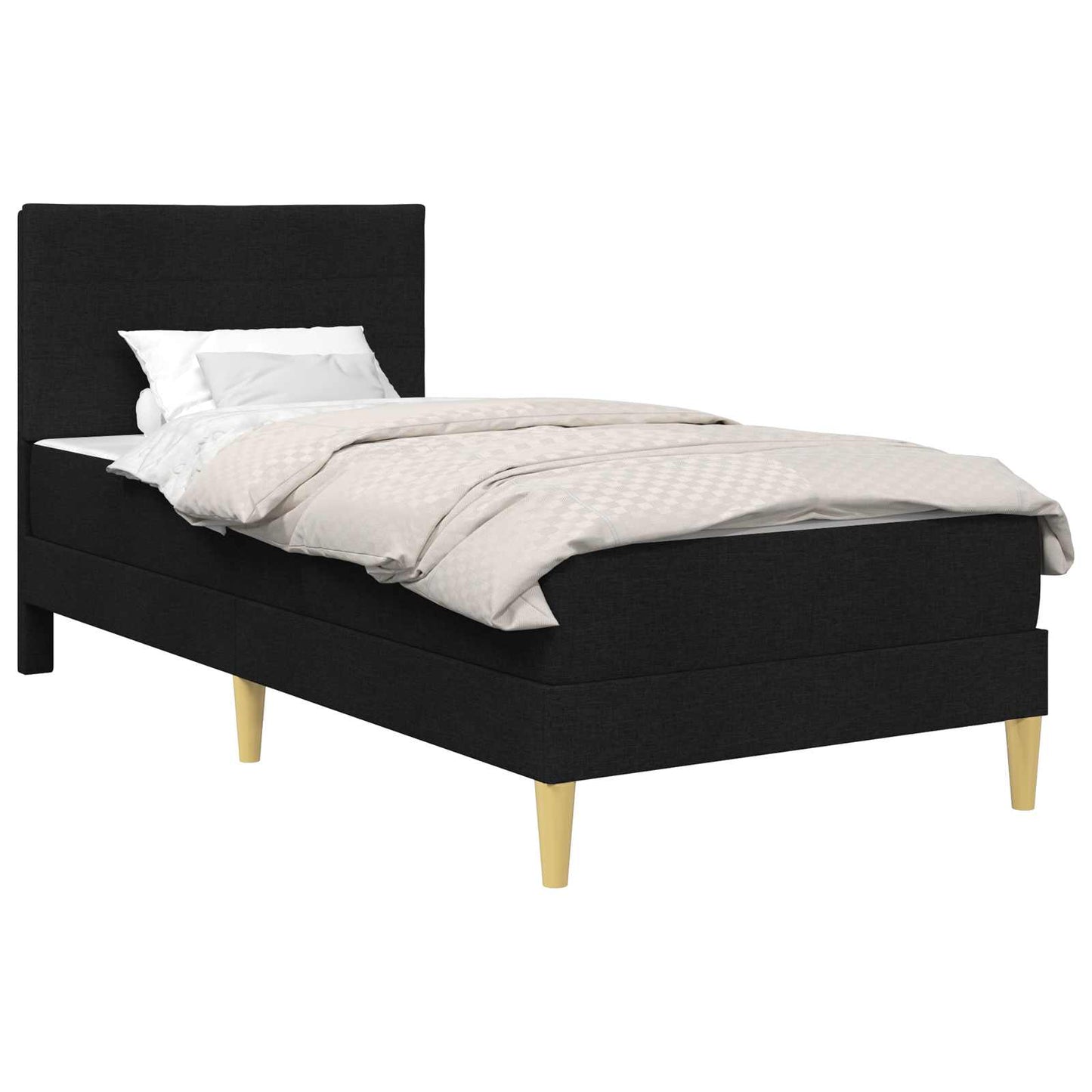 Bettrahmen Schwarz 100 x 200 cm Polyester