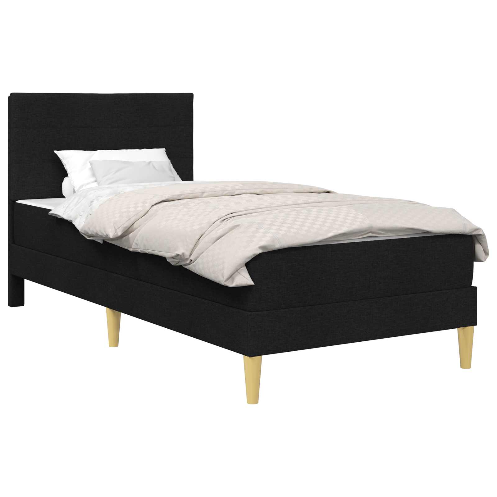 Bettrahmen Schwarz 100 x 200 cm Polyester