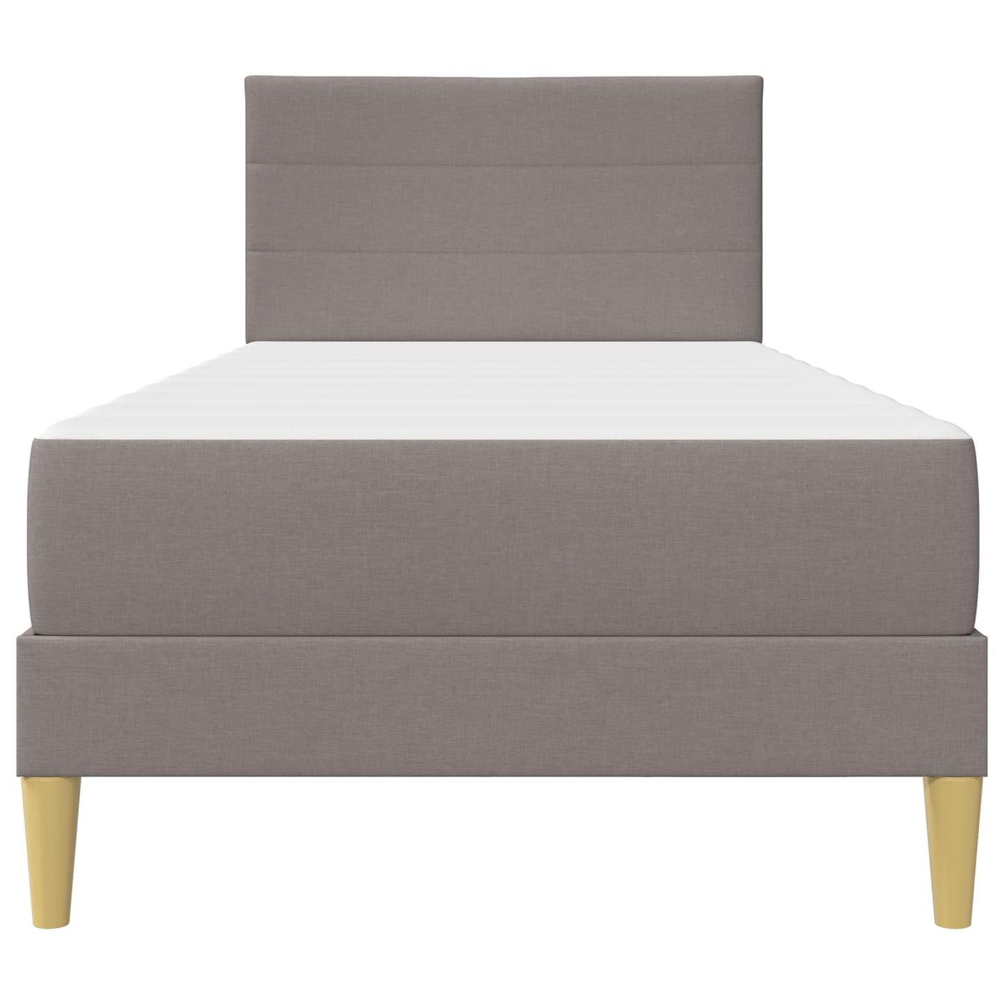 Bettrahmen Taupe 100 x 200 cm Polyester