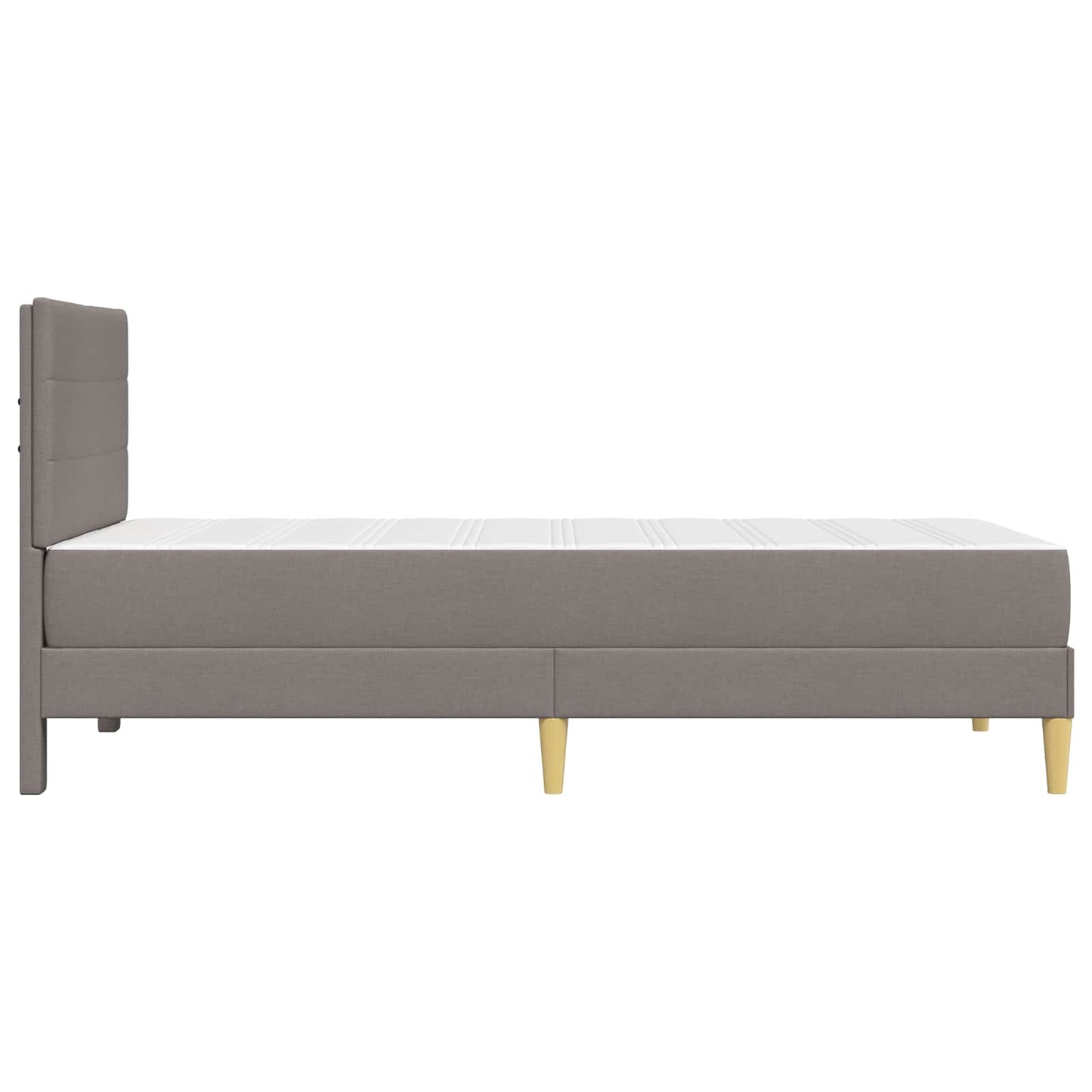 Bettrahmen Taupe 100 x 200 cm Polyester