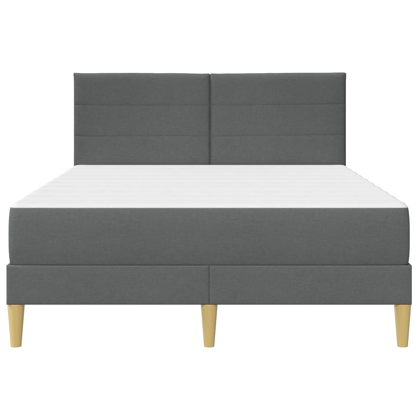 Bettrahmen Dunkelgrau 120 x 190 cm Polyester