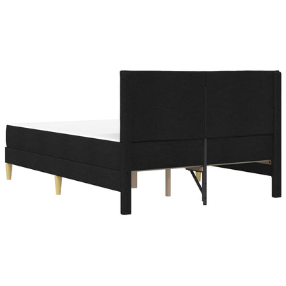 Bettgestell mit Matratze Schwarz 120 x 200 cm Polyester