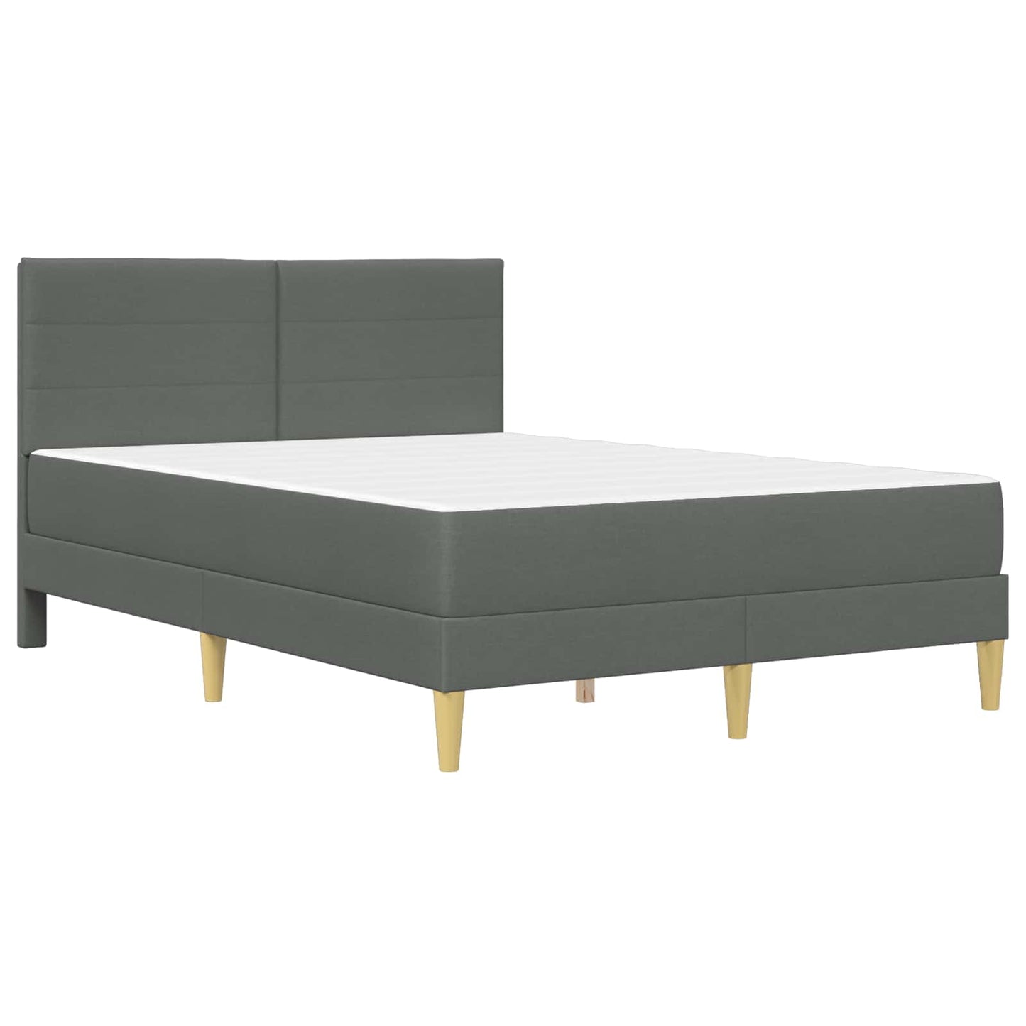 Bettrahmen Dunkelgrau 140 x 190 cm Polyester