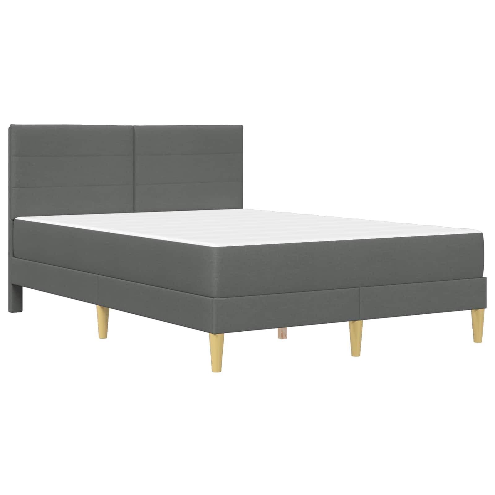 Bettrahmen Dunkelgrau 140 x 190 cm Polyester
