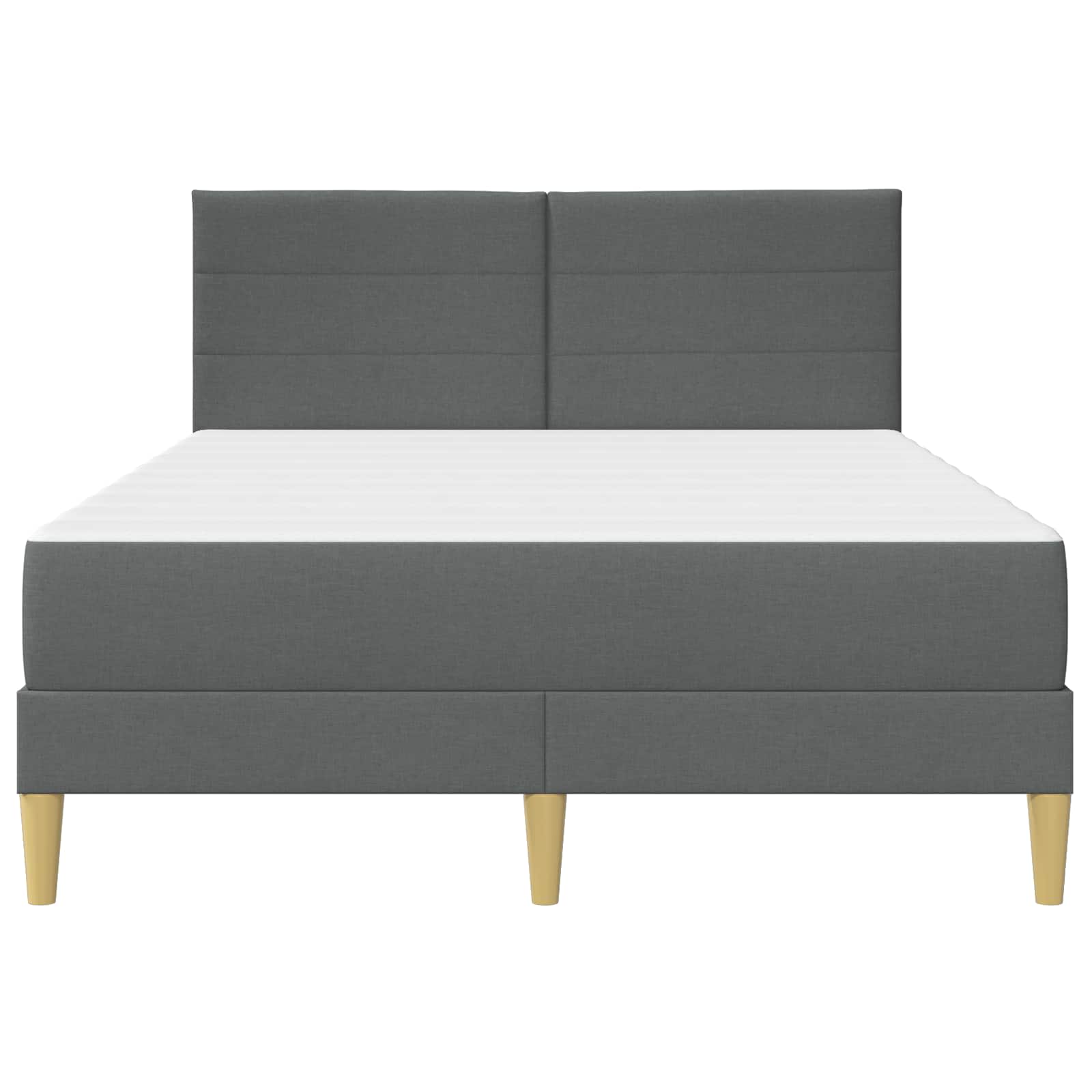 Bettrahmen Dunkelgrau 140 x 190 cm Polyester