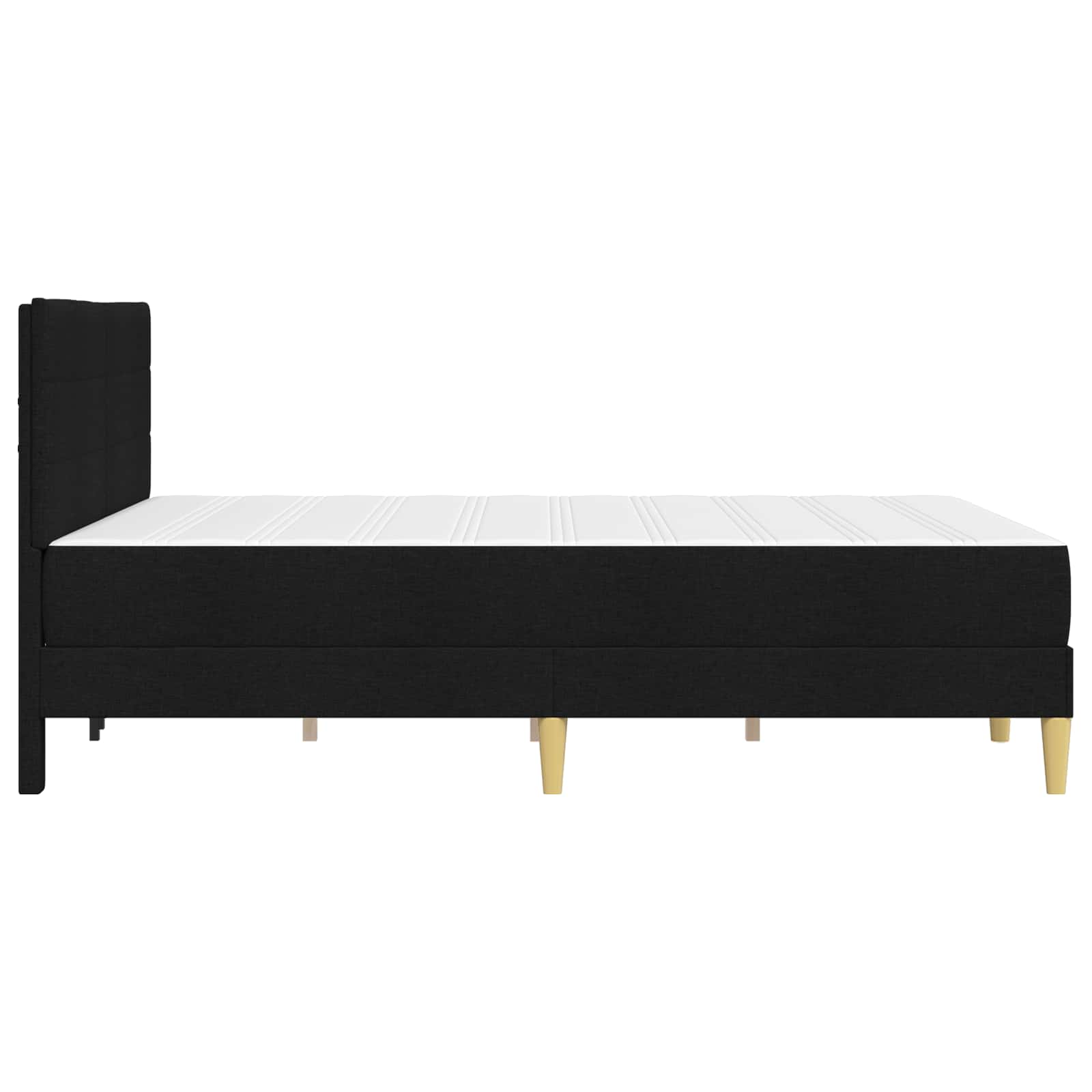 Bettrahmen Schwarz 140 x 190 cm Polyester