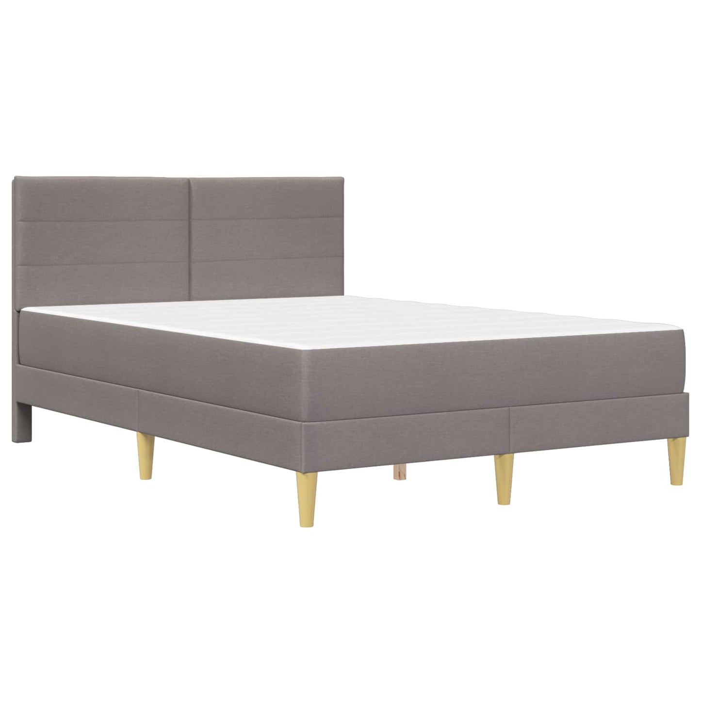 Bettrahmen Taupe 140 x 200 cm Polyester