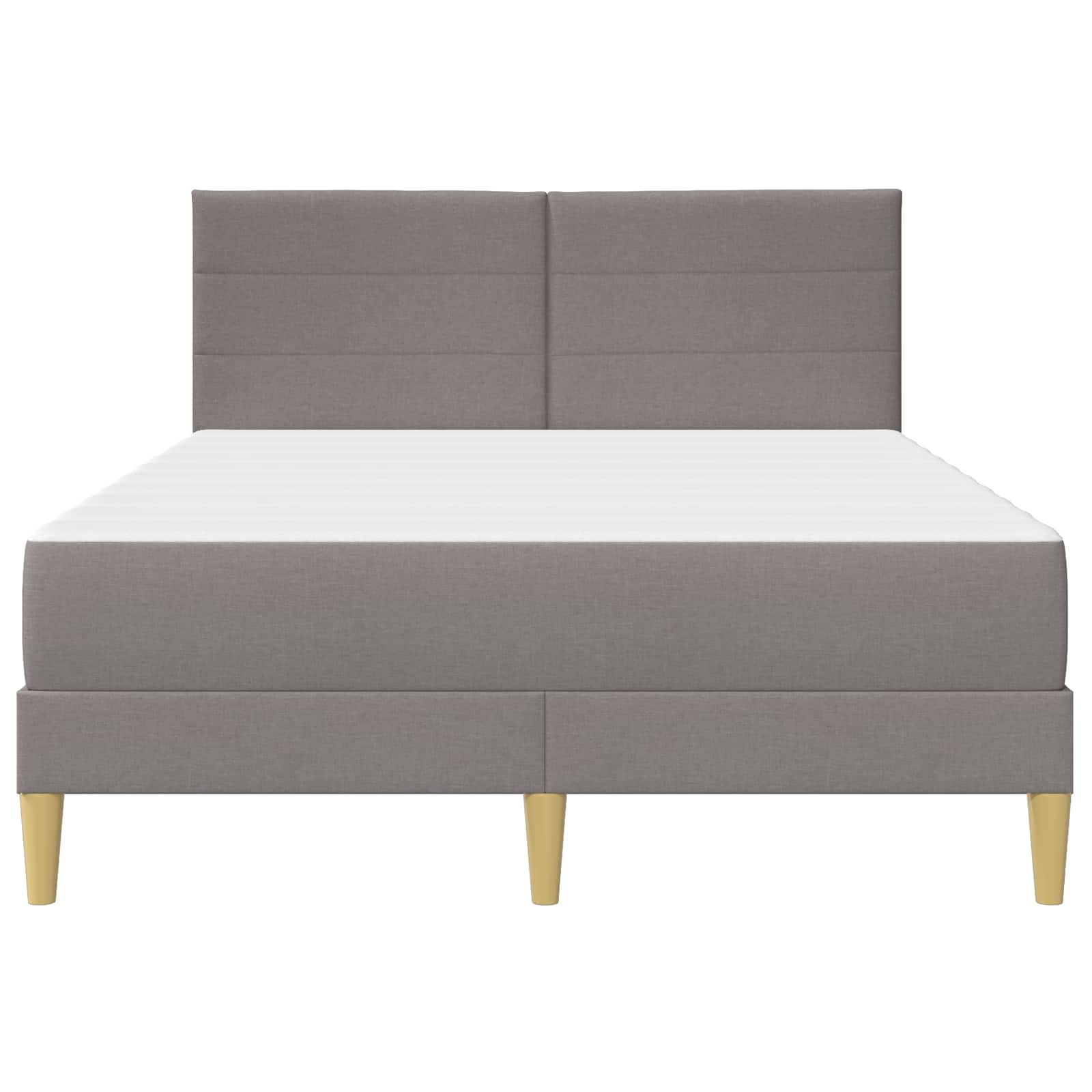 Bettrahmen Taupe 140 x 200 cm Polyester