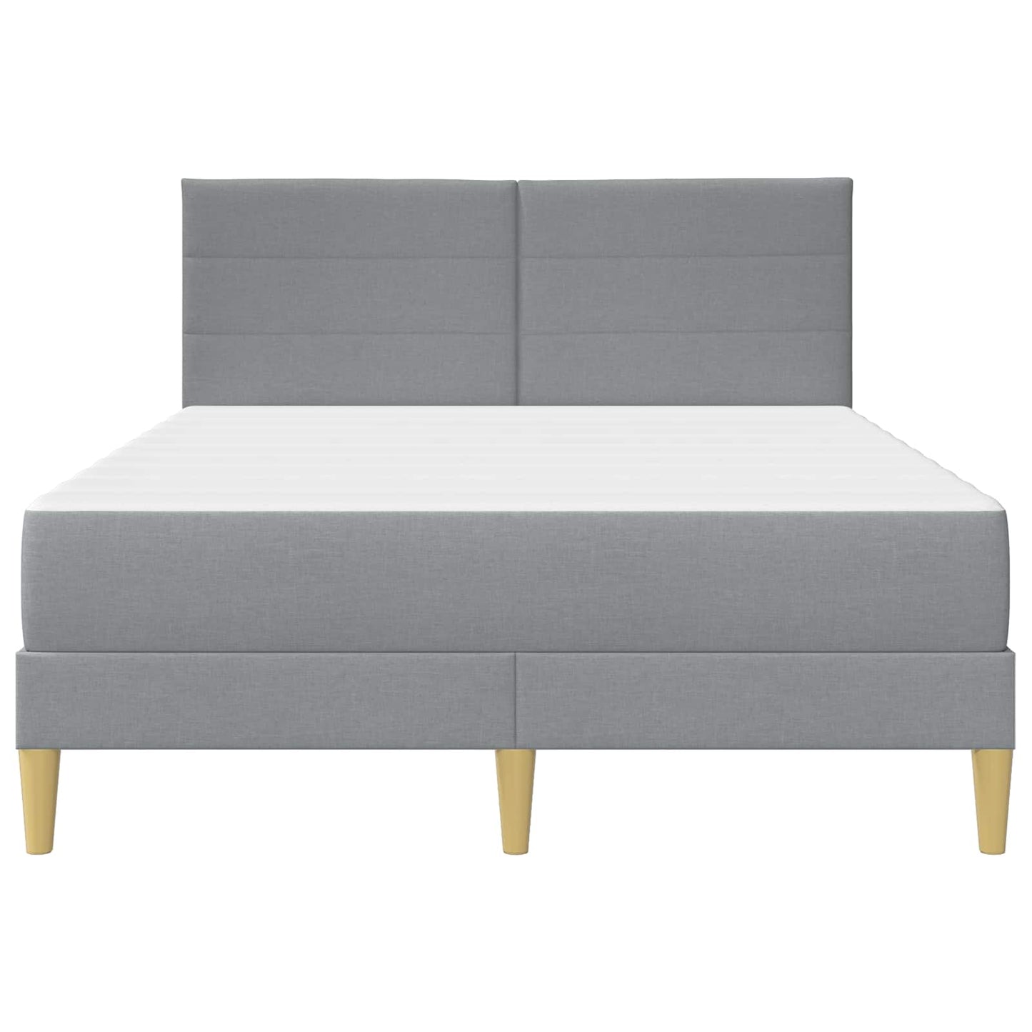 Bettrahmen Hellgrau 160 x 200 cm Polyester