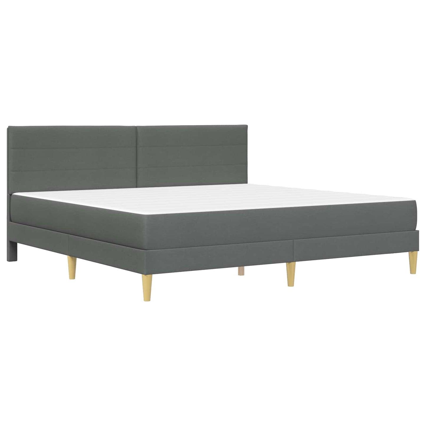 Bettrahmen Dunkelgrau 180 x 200 cm Polyester