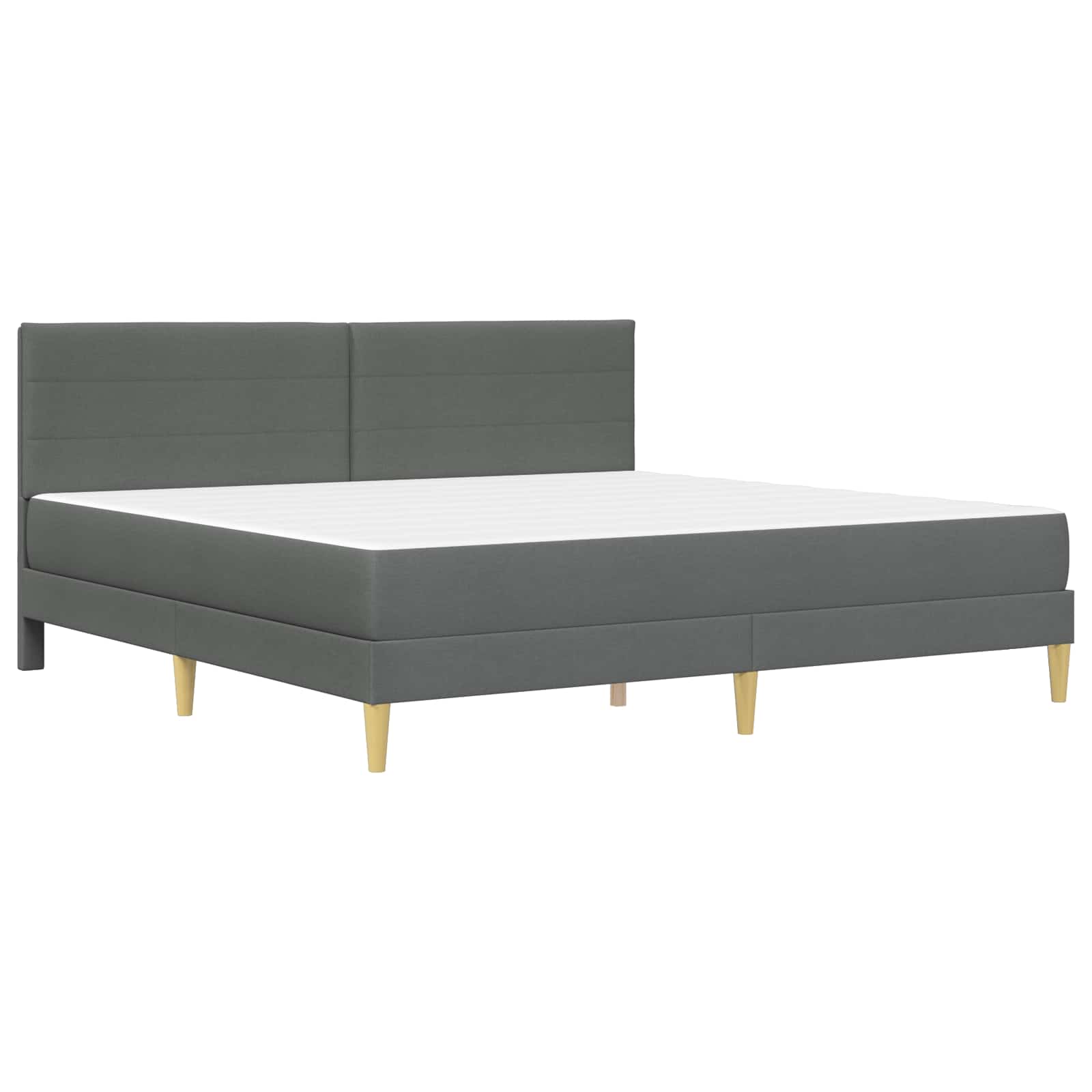Bettrahmen Dunkelgrau 180 x 200 cm Polyester