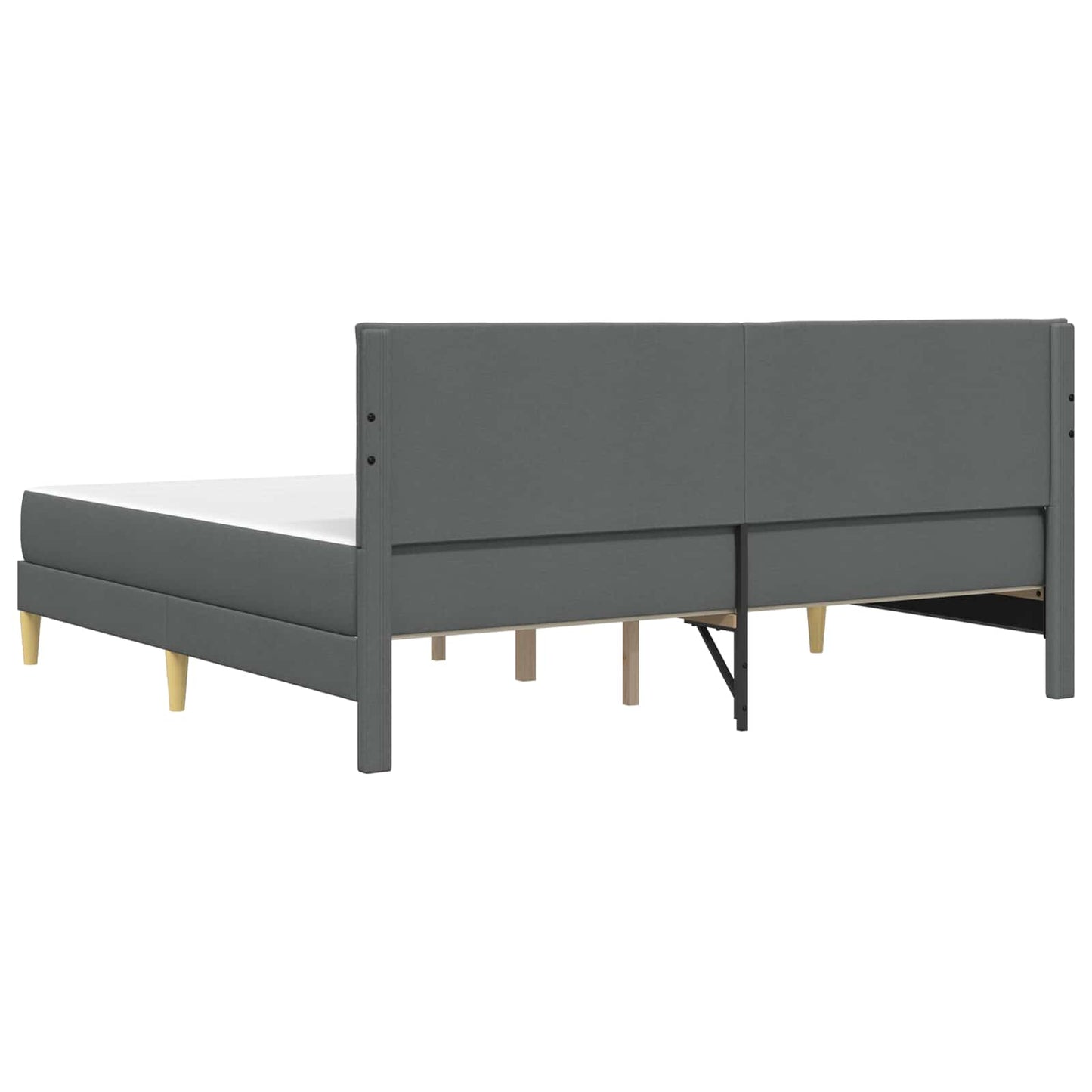 Bettrahmen Dunkelgrau 180 x 200 cm Polyester