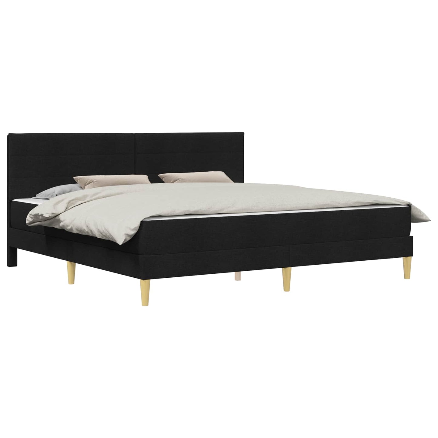 Bettrahmen Schwarz 180 x 200 cm Polyester