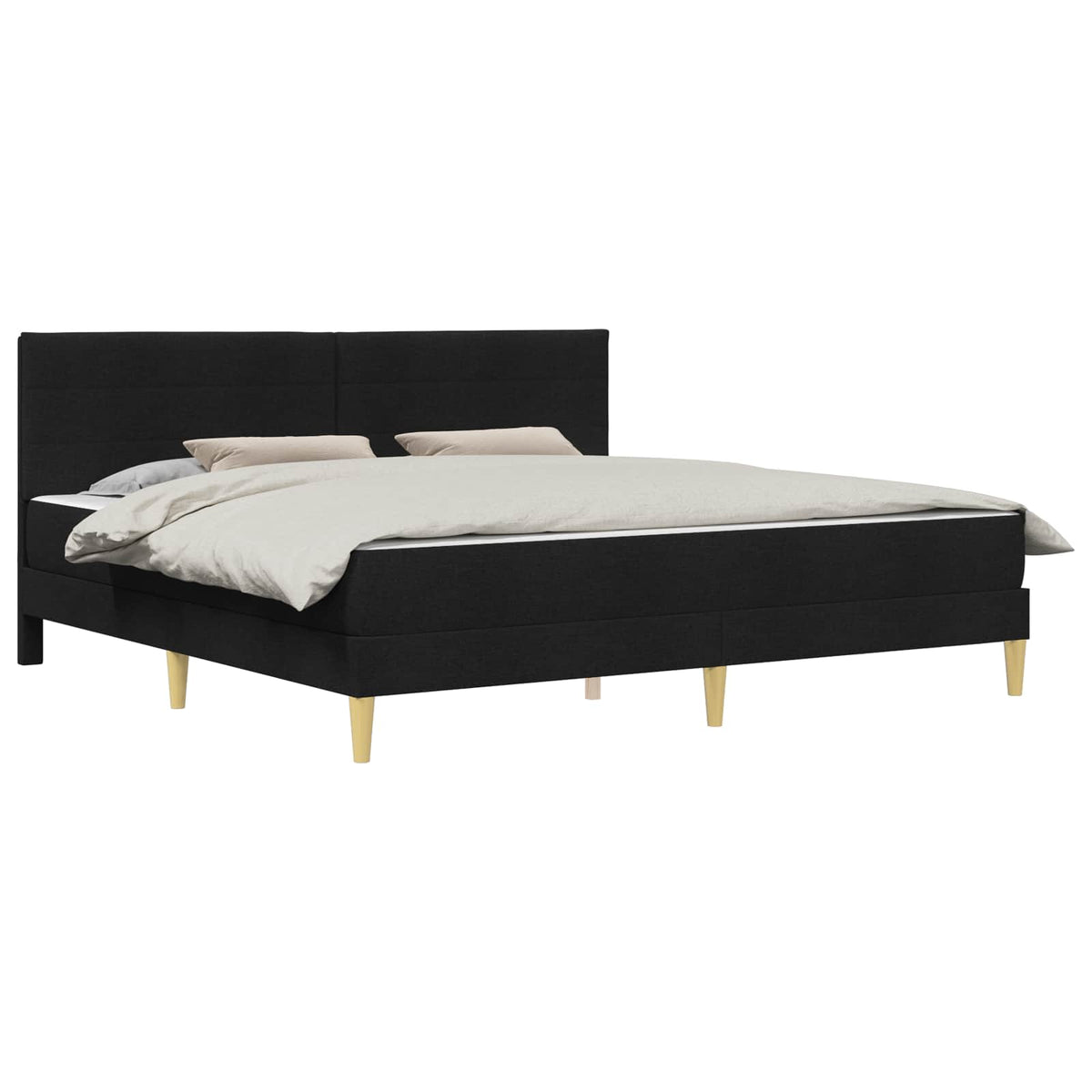 Bettrahmen Schwarz 180 x 200 cm Polyester