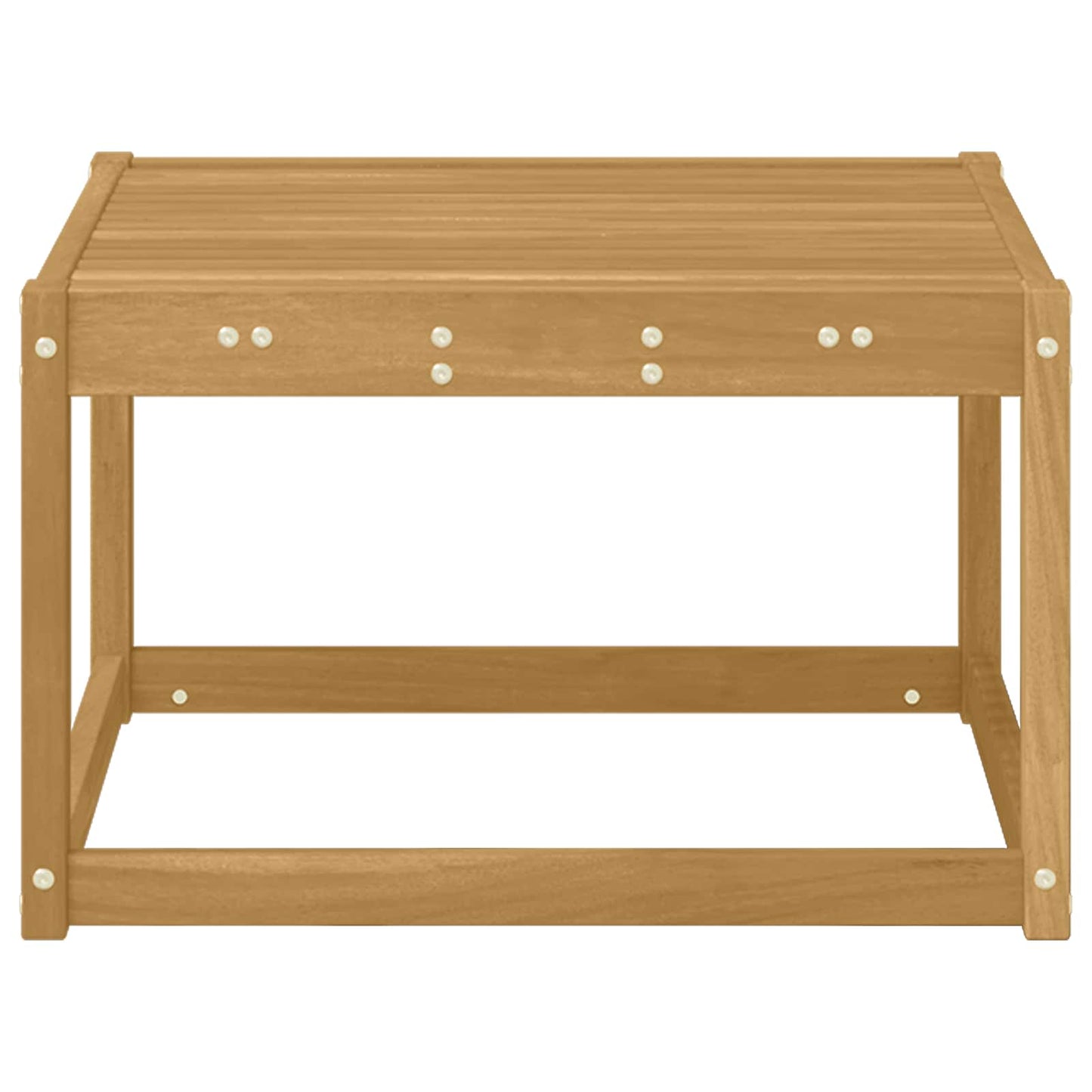 Tisch für Outdoor Massivholz Akazie Weiß 59 x 59 x 37 cm
