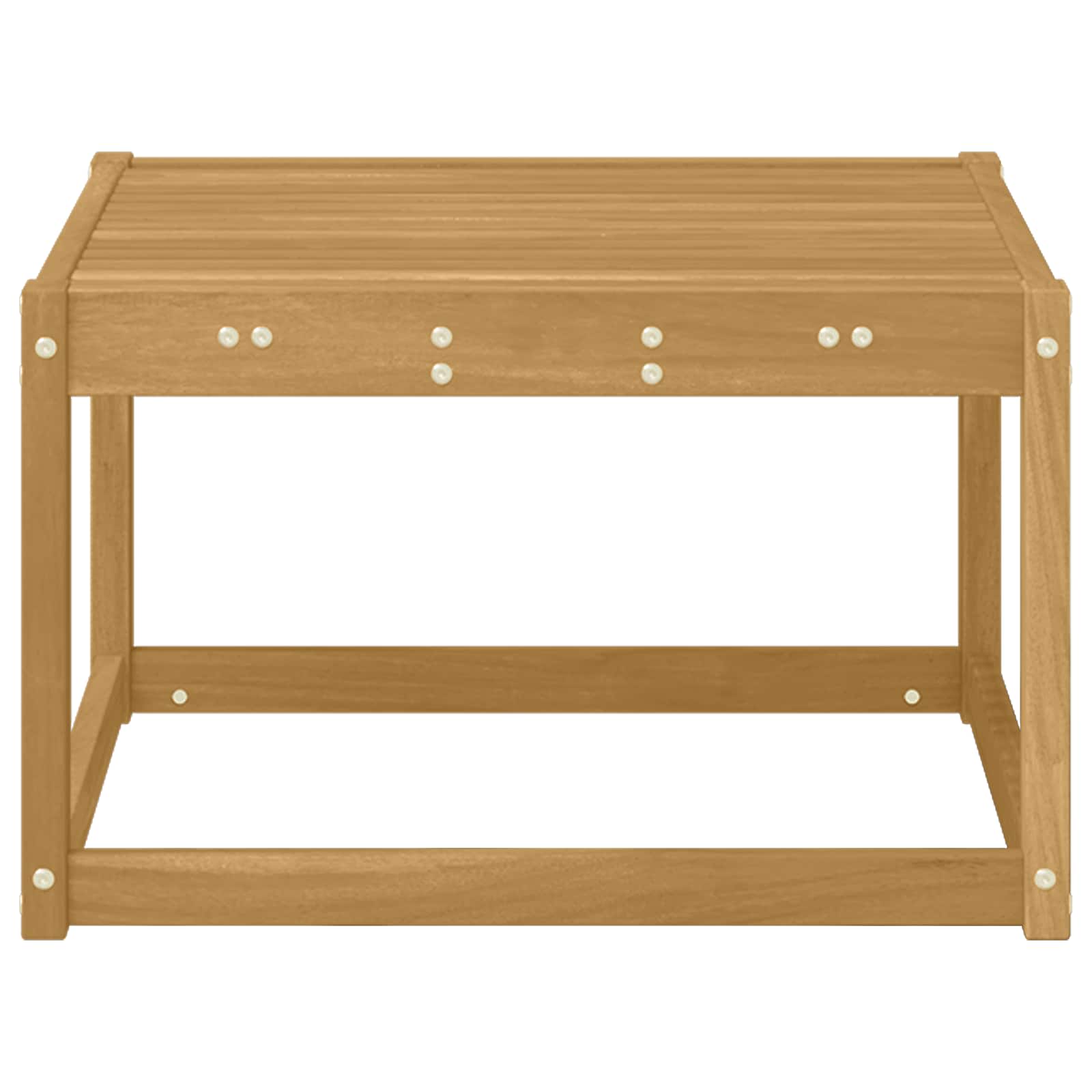 Tisch für Outdoor Massivholz Akazie Weiß 59 x 59 x 37 cm