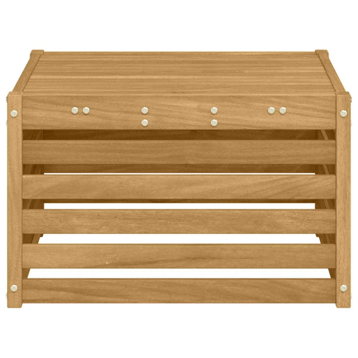 Tisch für Outdoor Massivholz Akazie Weiß 59 x 59 x 37 cm