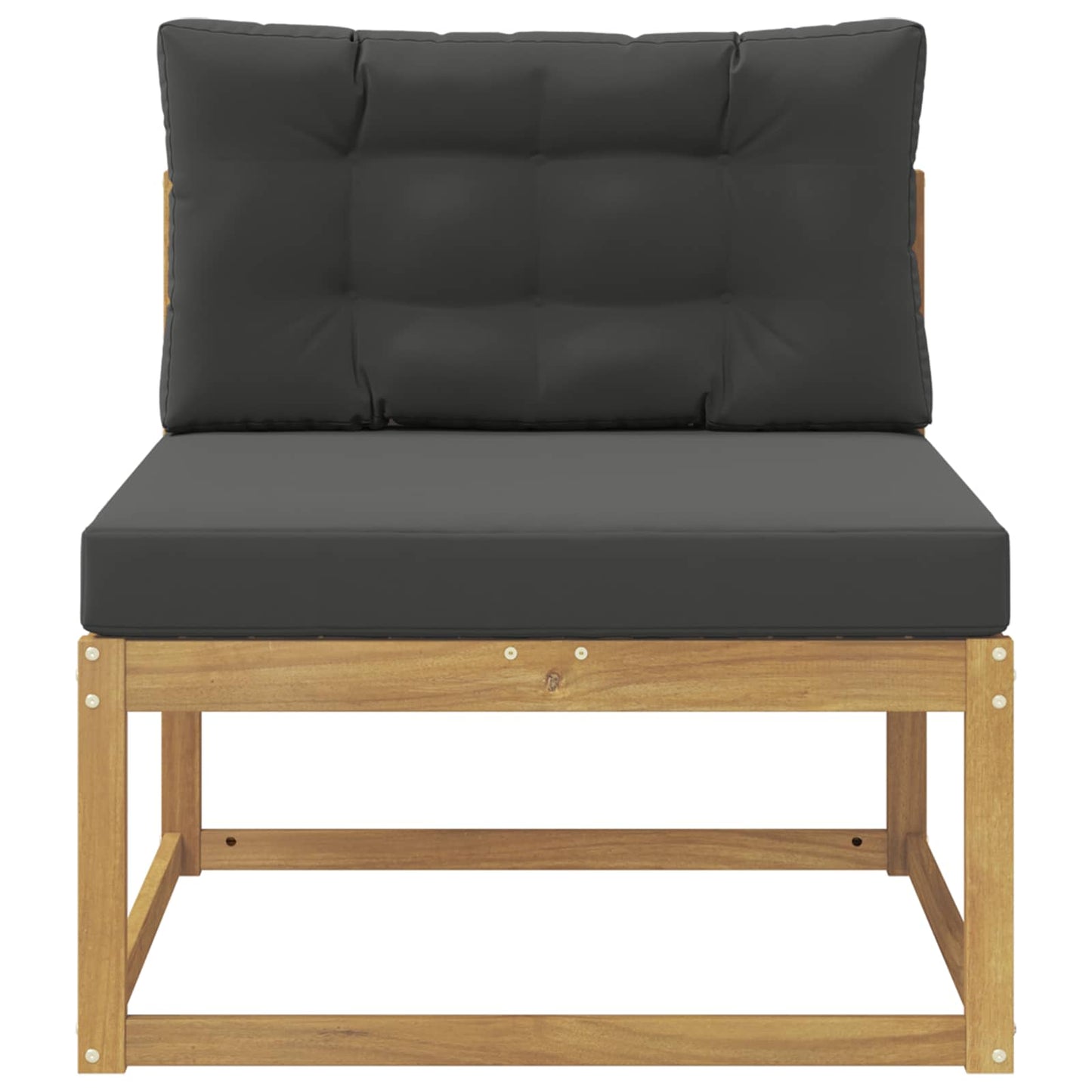 Outdoor Mittelsofa Polyester Weiß